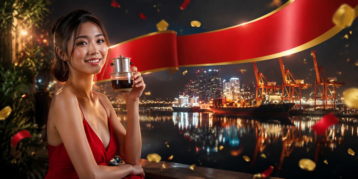 Bối cảnh Hải Phòng trong quán cà phê khi người dùng xem thông tin số